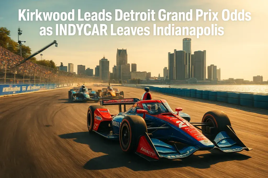 Kirkwood Leads Detroit Grand Prix Odds as INDYCAR Leaves Indianapolis