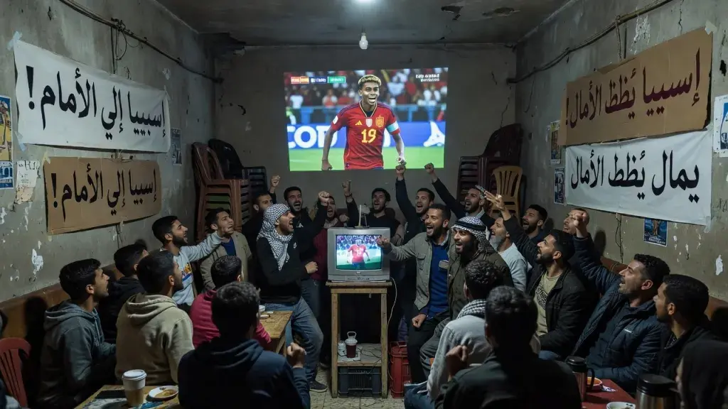 Gaza Fans Cheer Spain Past Saudi Arabia, Driven by More Than Football