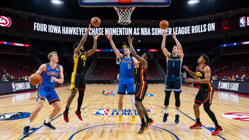 Four Iowa Hawkeyes Chase Momentum as NBA Summer League Rolls On