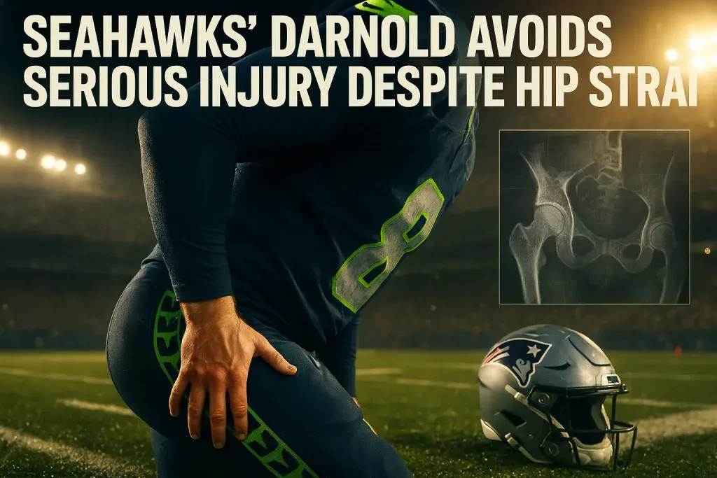 Seahawks' Darnold Avoids Serious Injury Despite Hip Strain