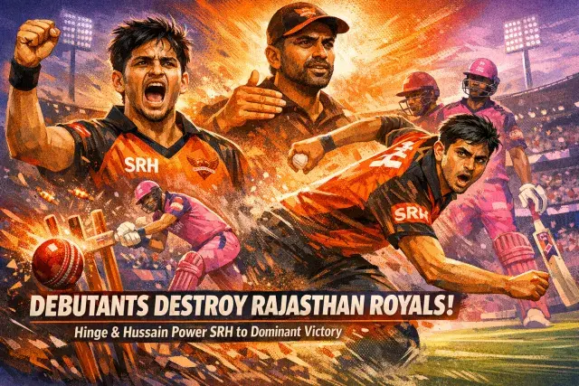 Two Debutants Dismantle Rajasthan Royals, Giving SRH a Commanding Victory