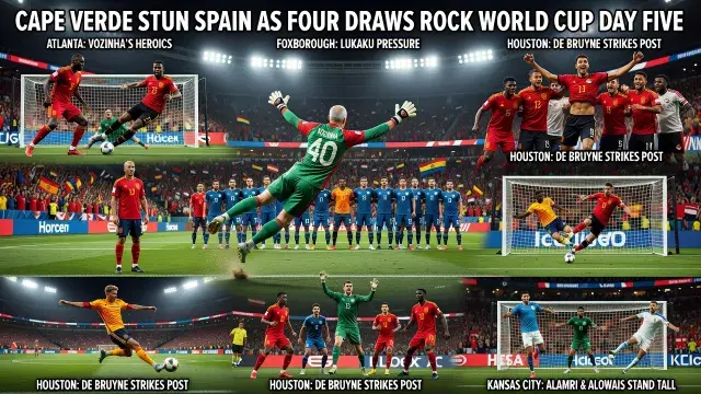 Cape Verde Stun Spain as Four Draws Rock World Cup Day Five