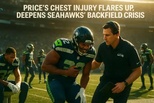 Price's Chest Injury Flares Up, Deepens Seahawks' Backfield Crisis
